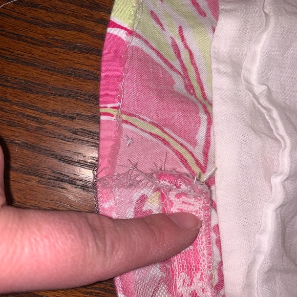 Lilly Pulitzer Hotty Pink Day Floral Beach Sundress Pockets Strapless 2 - Picture 9 of 14